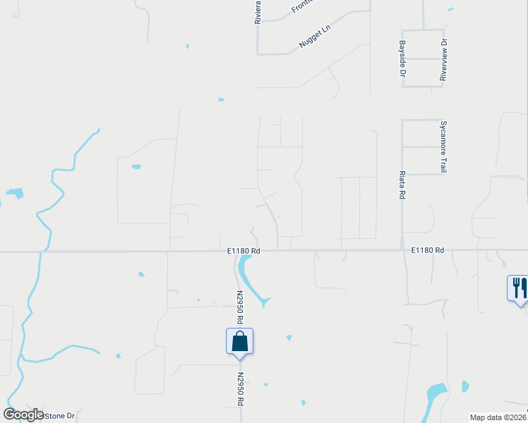 map of restaurants, bars, coffee shops, grocery stores, and more near 4012 East Tyler Drive in Tuttle