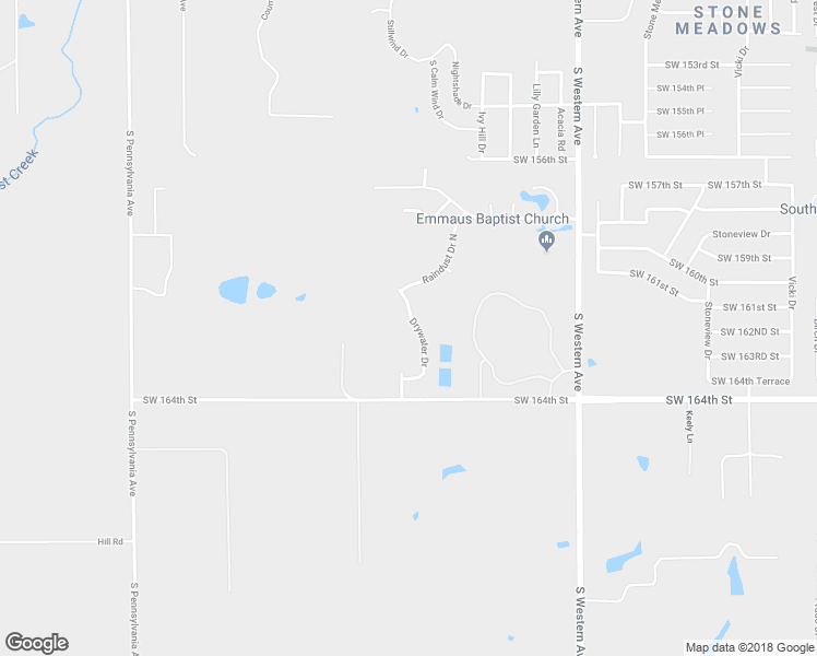 map of restaurants, bars, coffee shops, grocery stores, and more near 16309 Drywater Drive in Oklahoma City