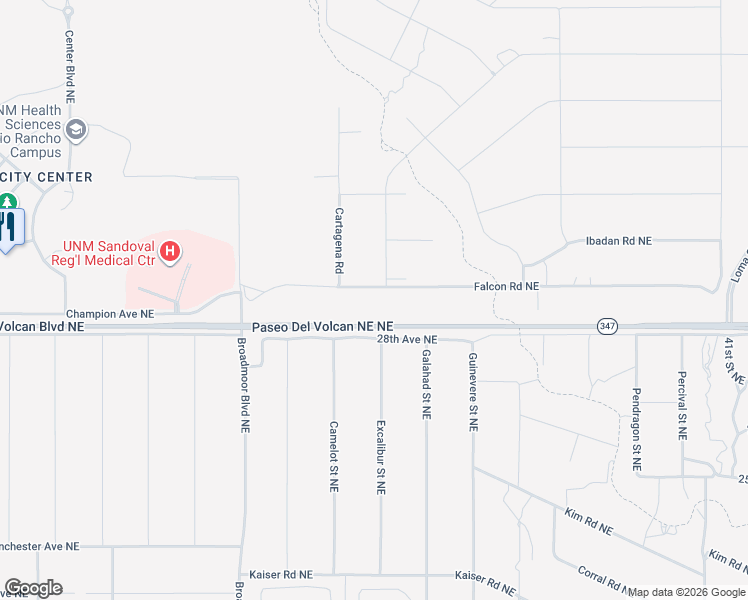 map of restaurants, bars, coffee shops, grocery stores, and more near Paseo Del Volcan in Rio Rancho