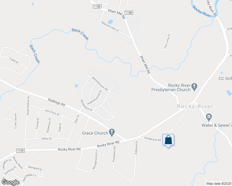 map of restaurants, bars, coffee shops, grocery stores, and more near 1980 Woodstream Road in Harrisburg