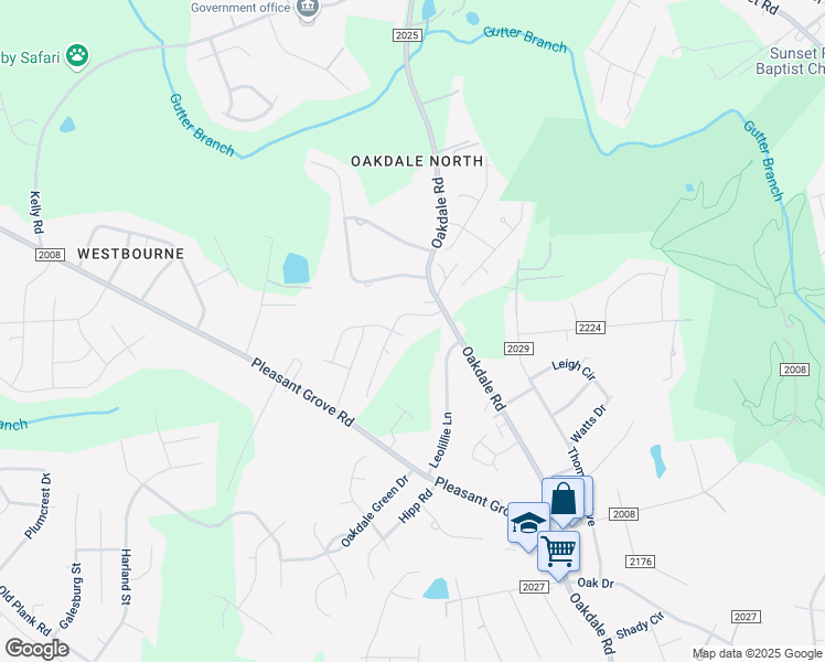 map of restaurants, bars, coffee shops, grocery stores, and more near 1513 Leolillie Lane in Charlotte