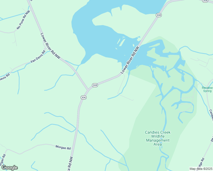map of restaurants, bars, coffee shops, grocery stores, and more near 2263 Lower River Road Northwest in Charleston