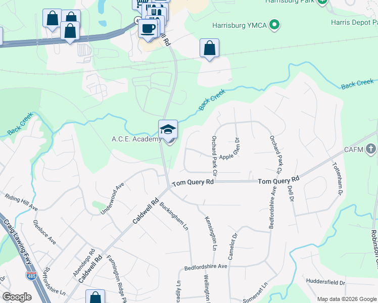 map of restaurants, bars, coffee shops, grocery stores, and more near 5661 Berry Ridge Drive in Harrisburg