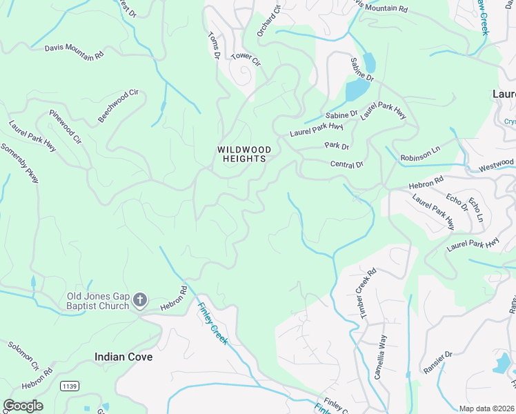 map of restaurants, bars, coffee shops, grocery stores, and more near 105 Spring Path in Laurel Park