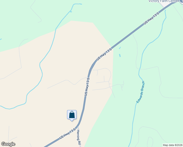 map of restaurants, bars, coffee shops, grocery stores, and more near 1289 U.S. 13 in Goldsboro