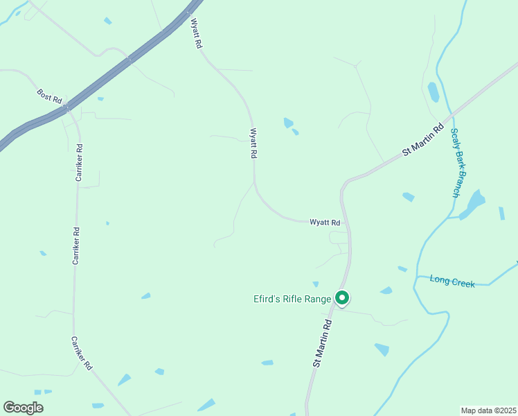 map of restaurants, bars, coffee shops, grocery stores, and more near 23365A Wyatt Road in Albemarle