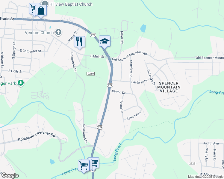 map of restaurants, bars, coffee shops, grocery stores, and more near 1205 Eastway Drive in Dallas