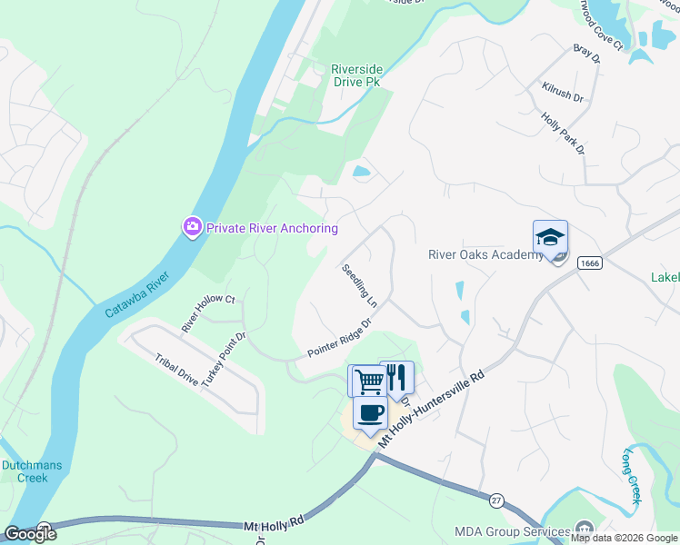 map of restaurants, bars, coffee shops, grocery stores, and more near 620 Woodington Lane in Charlotte