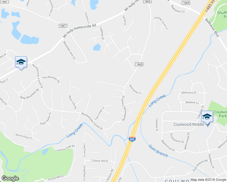 map of restaurants, bars, coffee shops, grocery stores, and more near in Charlotte