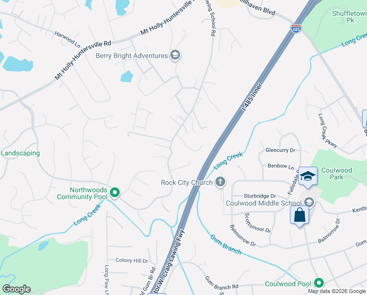 map of restaurants, bars, coffee shops, grocery stores, and more near in Charlotte