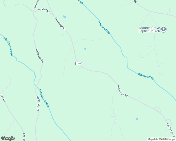 map of restaurants, bars, coffee shops, grocery stores, and more near 829-895 Pea Ridge Road in Polk