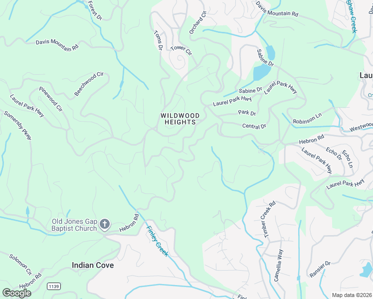 map of restaurants, bars, coffee shops, grocery stores, and more near 105 Spring Path in Laurel Park