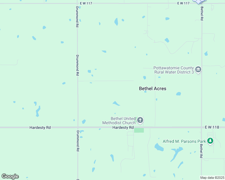 map of restaurants, bars, coffee shops, grocery stores, and more near 19 Checotah Lane in Bethel Acres