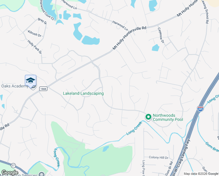 map of restaurants, bars, coffee shops, grocery stores, and more near 1835 Sugar Hollow Drive in Charlotte