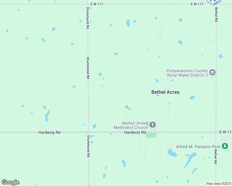 map of restaurants, bars, coffee shops, grocery stores, and more near 19 Checotah Lane in Shawnee