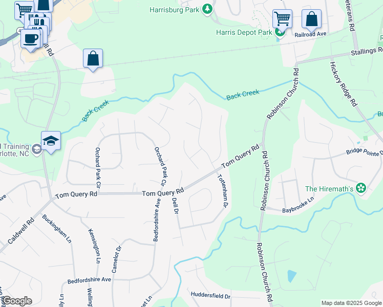 map of restaurants, bars, coffee shops, grocery stores, and more near 7770 Coachman Court in Harrisburg