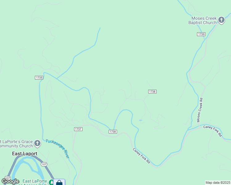 map of restaurants, bars, coffee shops, grocery stores, and more near 116 Precious Moments Drive in Cullowhee