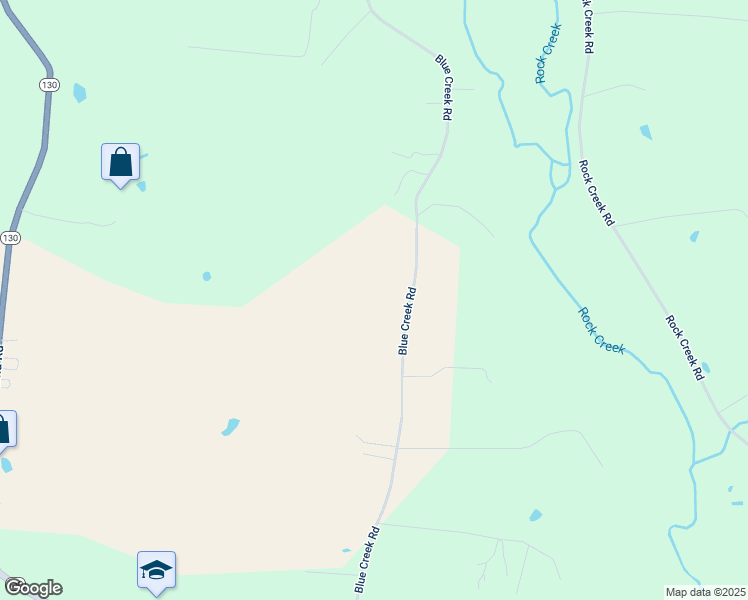 map of restaurants, bars, coffee shops, grocery stores, and more near 1215 Blue Creek Road in Tullahoma