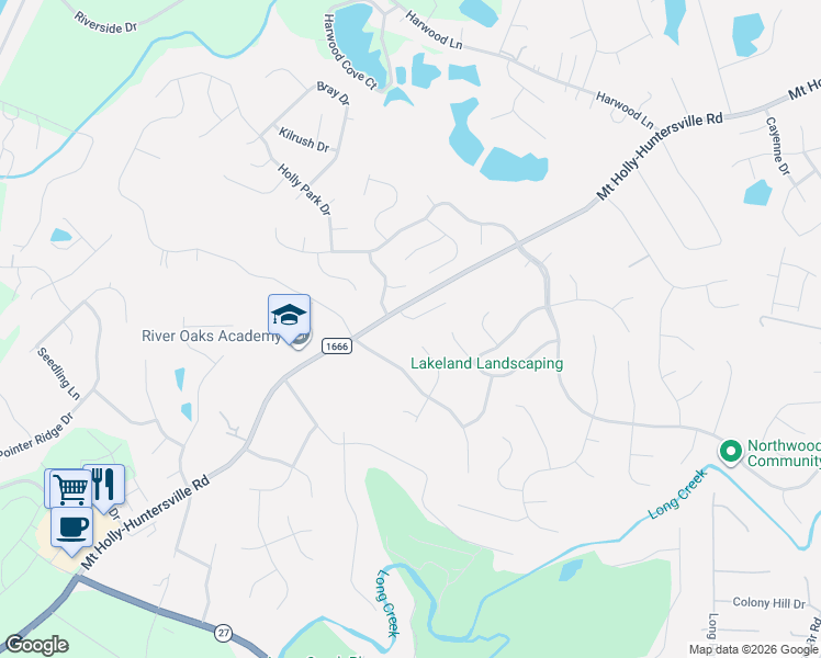 map of restaurants, bars, coffee shops, grocery stores, and more near in Charlotte