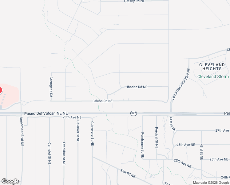 map of restaurants, bars, coffee shops, grocery stores, and more near Ibadan Road Northeast in Rio Rancho
