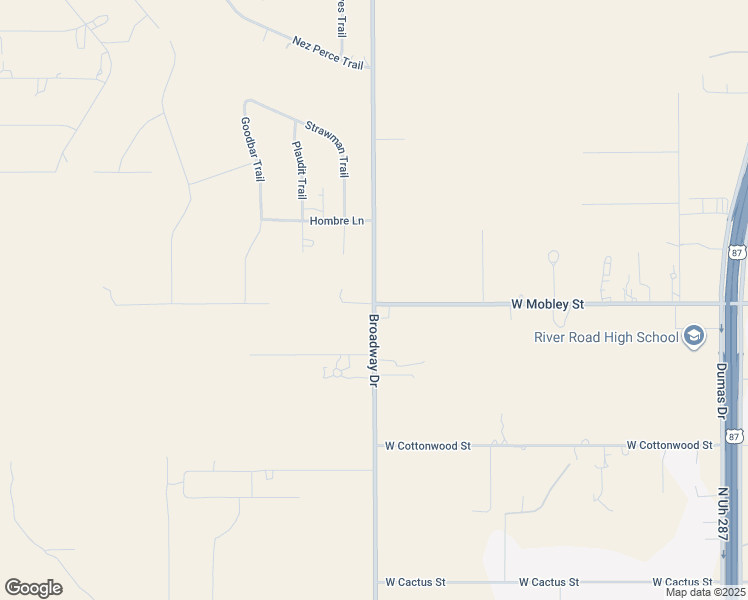 map of restaurants, bars, coffee shops, grocery stores, and more near 8600 Broadway Drive in Amarillo