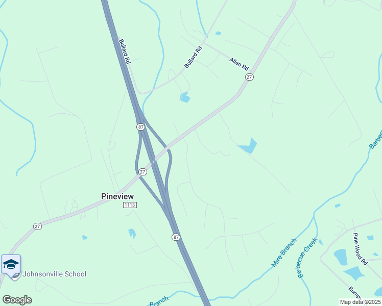 map of restaurants, bars, coffee shops, grocery stores, and more near 63 Stoney Creek Drive in Sanford