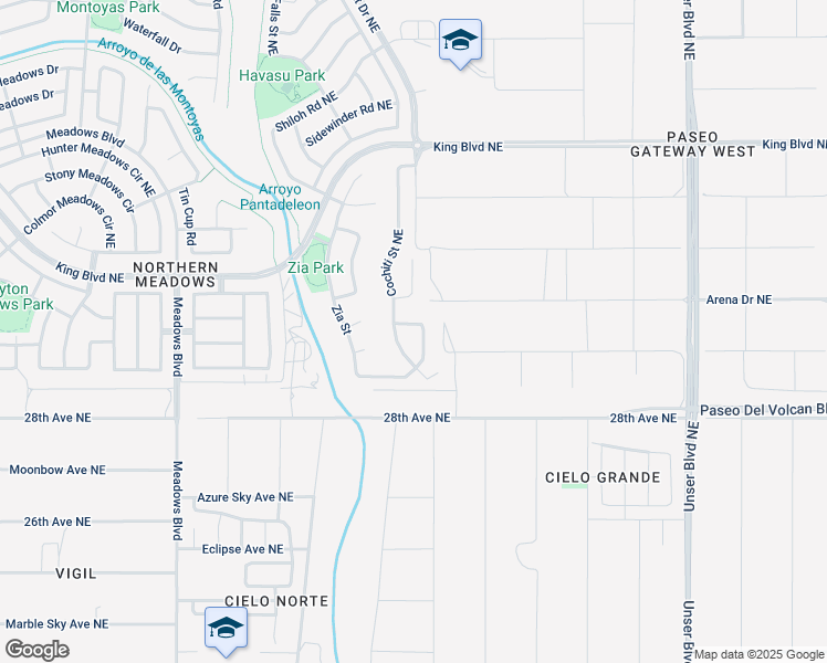 map of restaurants, bars, coffee shops, grocery stores, and more near 1451 Jemez Loop in Rio Rancho