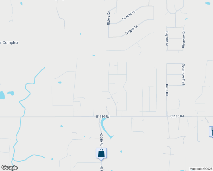 map of restaurants, bars, coffee shops, grocery stores, and more near 4012 East Tyler Drive in Tuttle