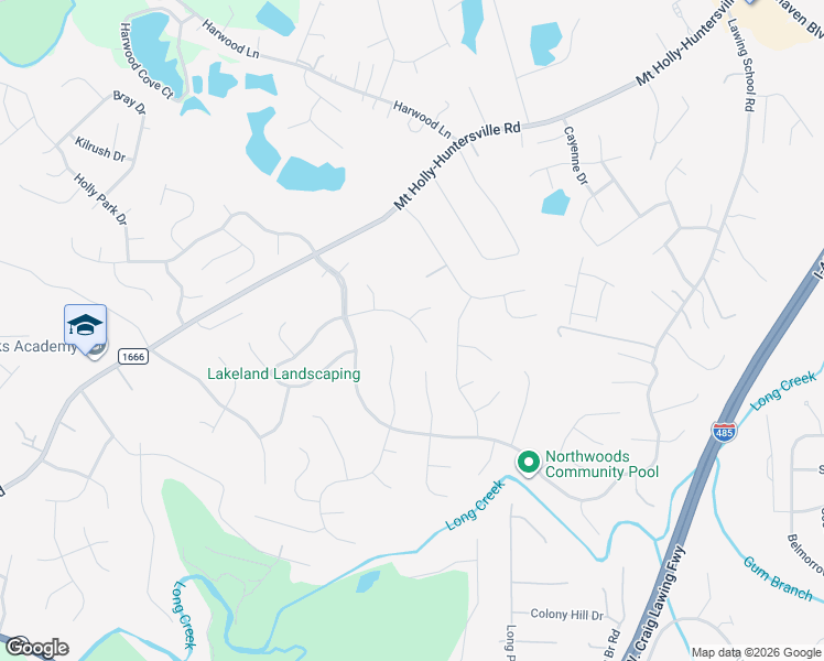map of restaurants, bars, coffee shops, grocery stores, and more near 10911 Sandy Hook Court in Charlotte