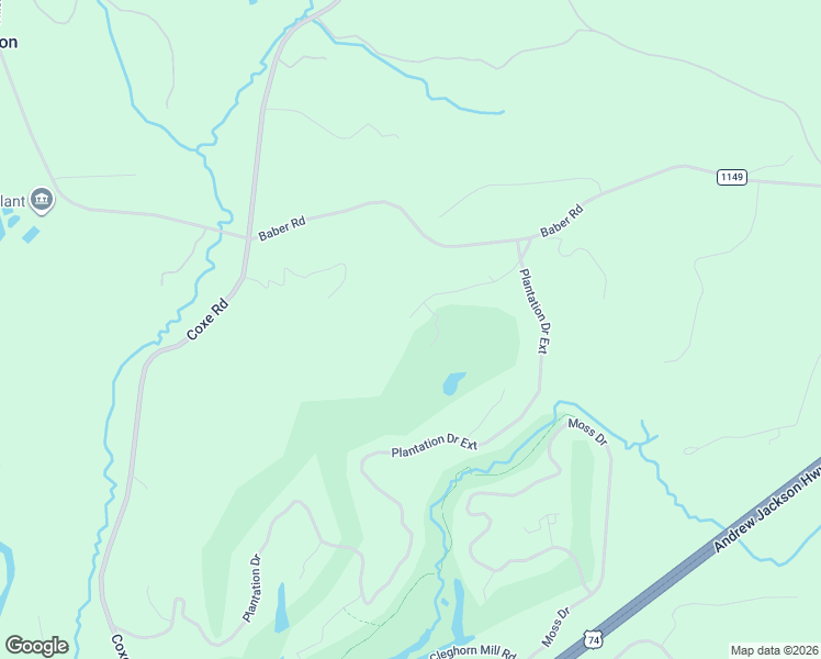 map of restaurants, bars, coffee shops, grocery stores, and more near 125 Annapolis Court in Rutherfordton