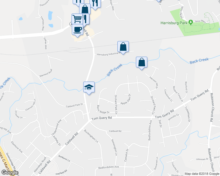 map of restaurants, bars, coffee shops, grocery stores, and more near 5694 Berry Ridge Drive in Harrisburg