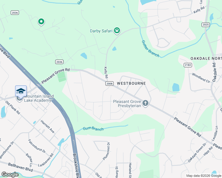 map of restaurants, bars, coffee shops, grocery stores, and more near 7101 Pleasant Grove Road in Charlotte