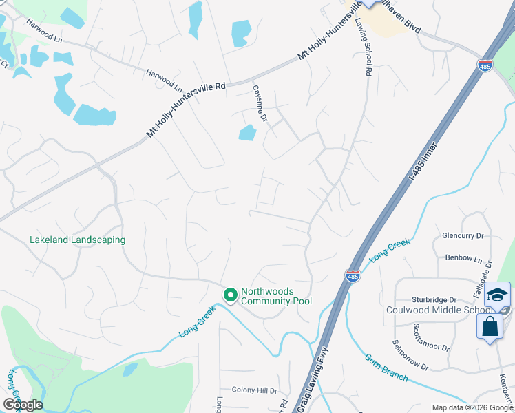 map of restaurants, bars, coffee shops, grocery stores, and more near in Charlotte