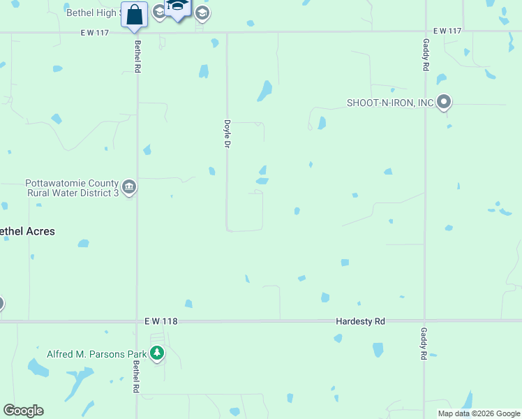 map of restaurants, bars, coffee shops, grocery stores, and more near 4 Raymond Road in Shawnee