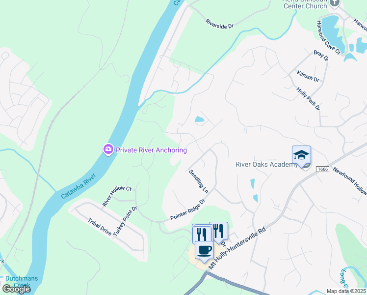 map of restaurants, bars, coffee shops, grocery stores, and more near 11809 Aubreywood Drive in Charlotte