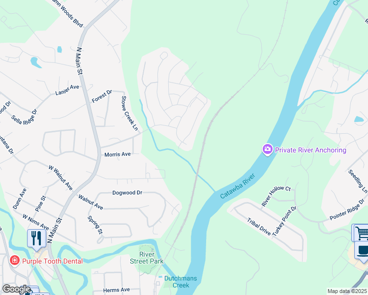 map of restaurants, bars, coffee shops, grocery stores, and more near 204 Clauser Road South in Mount Holly