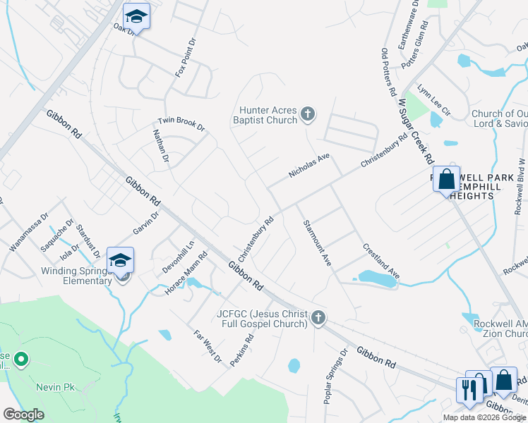 map of restaurants, bars, coffee shops, grocery stores, and more near 4820 Gibbons Link Road in Charlotte