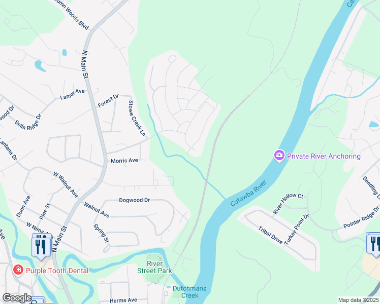 map of restaurants, bars, coffee shops, grocery stores, and more near 204 Clauser Road South in Mount Holly