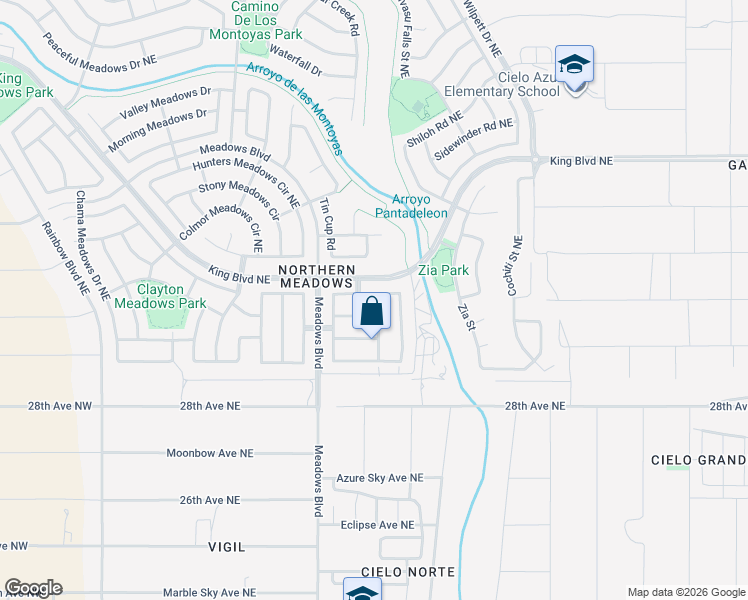 map of restaurants, bars, coffee shops, grocery stores, and more near 936 Somerset Meadows Drive in Rio Rancho