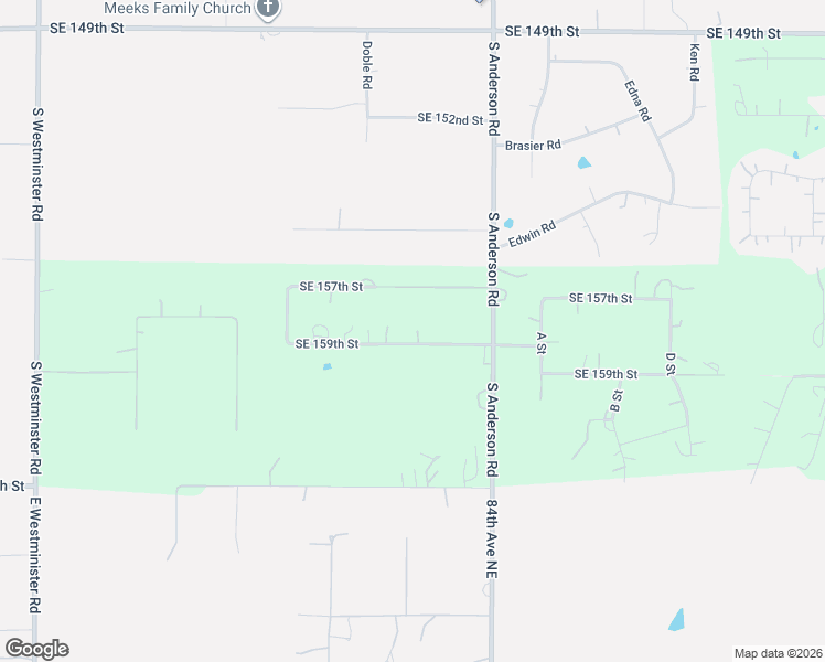 map of restaurants, bars, coffee shops, grocery stores, and more near 11801 Southeast 159th Street in Oklahoma City
