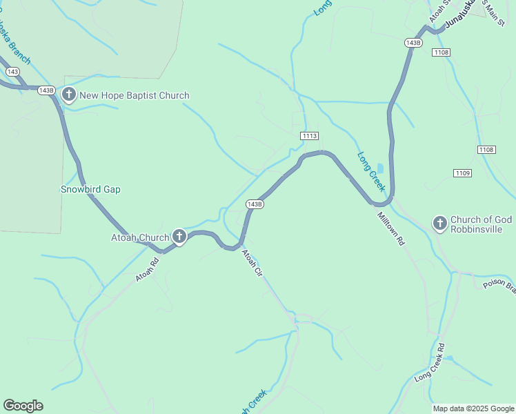 map of restaurants, bars, coffee shops, grocery stores, and more near 1278 Snowbird Road in Robbinsville