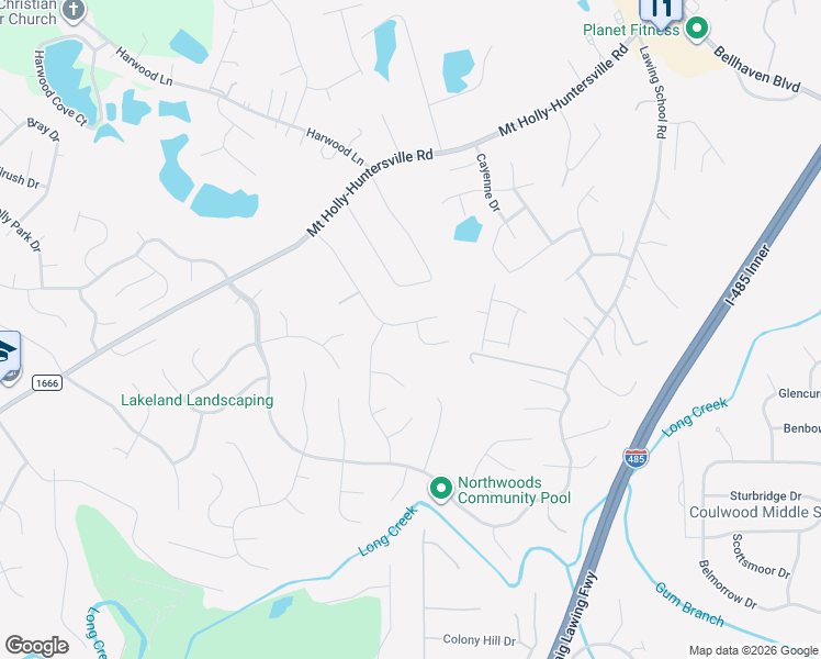 map of restaurants, bars, coffee shops, grocery stores, and more near in Charlotte