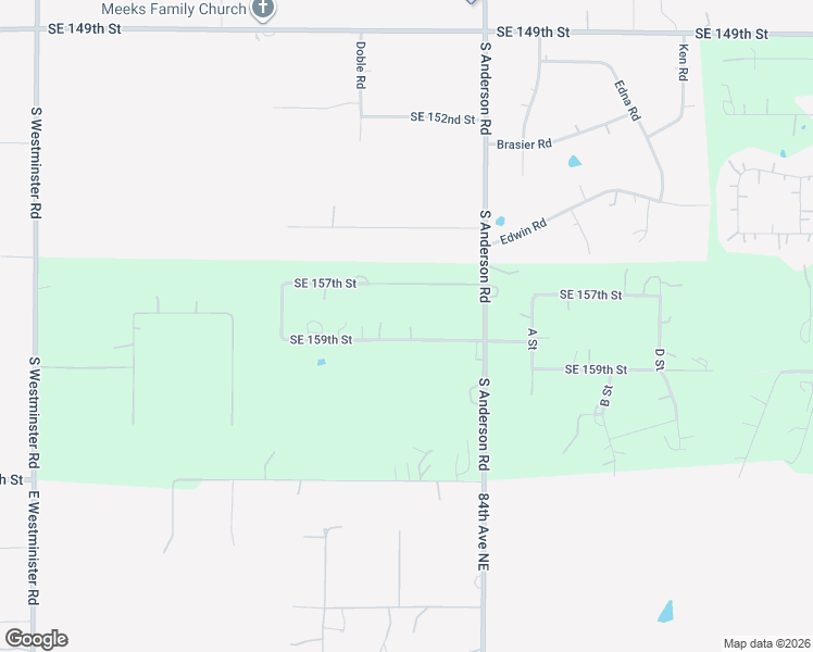 map of restaurants, bars, coffee shops, grocery stores, and more near 11801 Southeast 159th Street in Oklahoma City