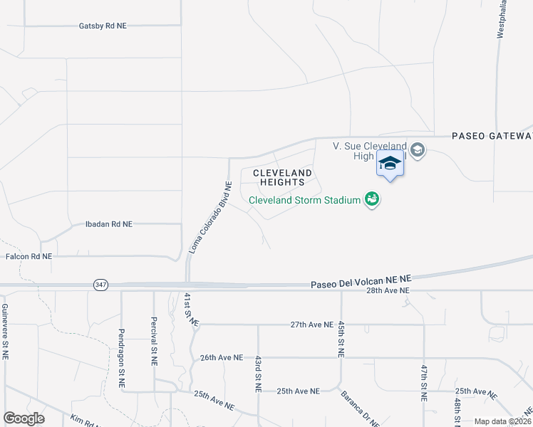 map of restaurants, bars, coffee shops, grocery stores, and more near 4316 Skyline Loop Northeast in Rio Rancho
