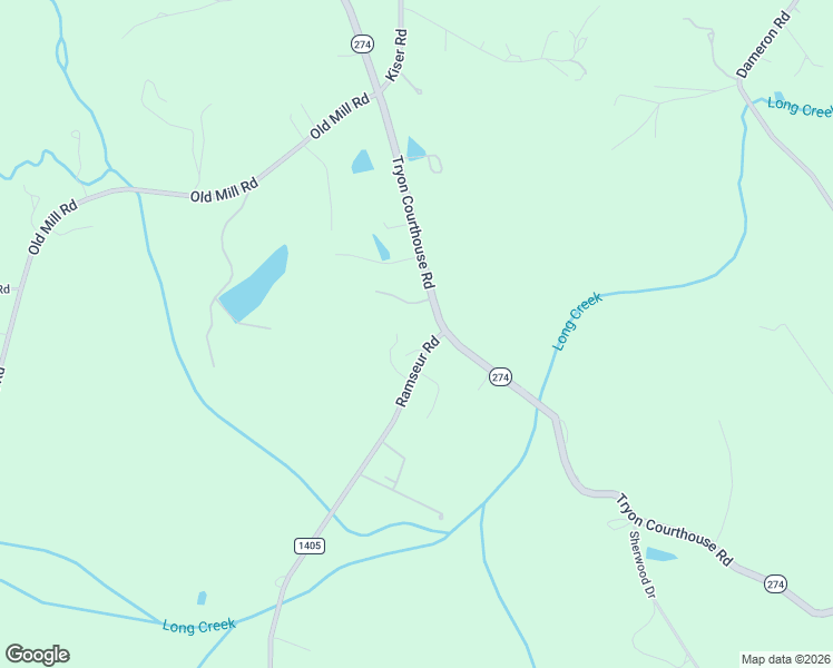 map of restaurants, bars, coffee shops, grocery stores, and more near 1371 Ramseur Road in Bessemer City