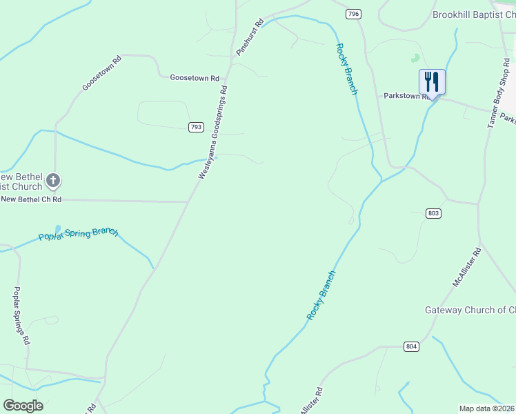 map of restaurants, bars, coffee shops, grocery stores, and more near 1415 County Road 609 in Etowah