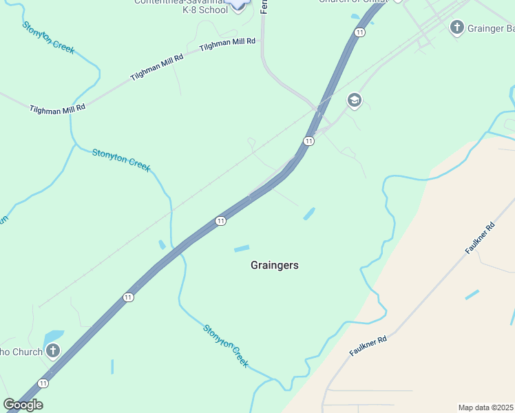 map of restaurants, bars, coffee shops, grocery stores, and more near 3349 North Carolina 11 in Kinston
