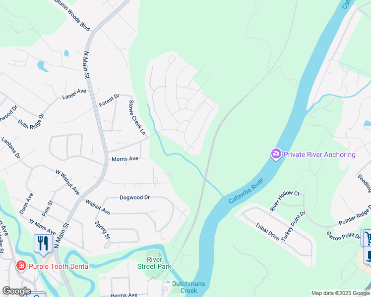 map of restaurants, bars, coffee shops, grocery stores, and more near 112 Clauser Road South in Mount Holly
