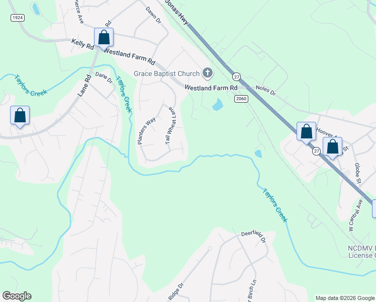 map of restaurants, bars, coffee shops, grocery stores, and more near 205 Harvest Farm Court in Mount Holly
