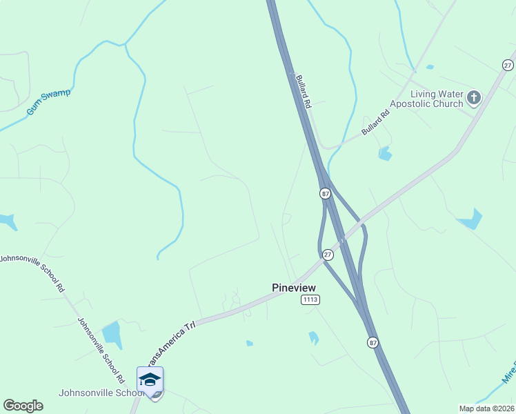 map of restaurants, bars, coffee shops, grocery stores, and more near 512 Whiffen Road in Cameron